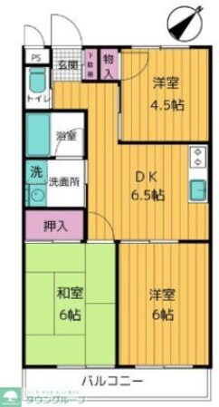 第7フラワーハイツの物件間取画像
